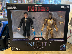 Marvel Infinity Saga 2 Pack : Happy Hogan & Iron Man Mark XXI Figure MIB