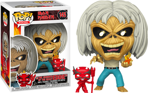 Iron Maiden : The Number of the Beast Eddie Funko Pop #145 In BCW Pop! Figure Storage Box