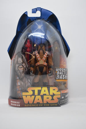 STAR WARS REVENGE OF THE SITH: WOOKIEE WARRIOR (BATTLE BASH)  MOC