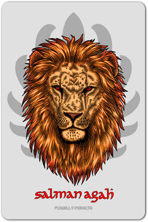 Sticker: Powell Peralta Salman Agah Lion 3" x 4.5"