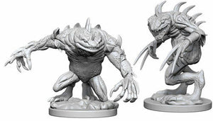 D&D Nolzur's Unpainted Minis: W5 Grey Slaad & Death Slaad