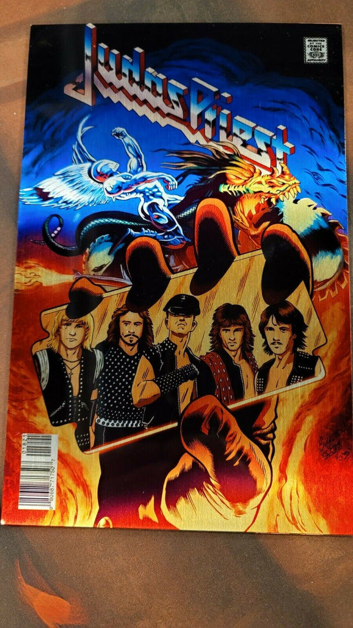 ROCK & ROLL BIOGRAPHIES CVR A Judas Priest METAL VARIANT!!! 1:12 Incentive ACTUALLY METAL!!!