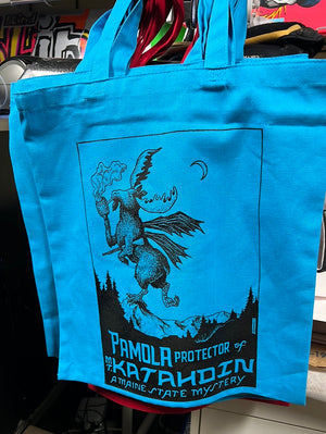 Tote Bag (Blue): Pamola Maine Cryptid