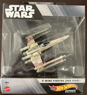 Hot Wheels Star Wars Starships Select- X-Wing Fighter Red Five (MISB)