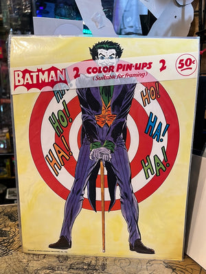 Batman 2 Color Pin-Ups : Batman & Robin / Joker Sealed (1966)