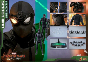 Spider-Man Stealth Suit Standard Edition MMS540: Sixth Scale Figure By Hot Toys