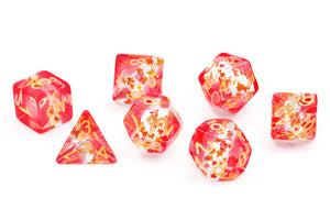 Dice Set: Translucent Maple Leaf Set (Sirius Dice)