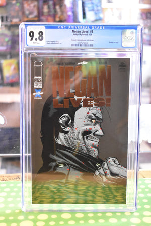 Walking Dead Negan Lives #1 2nd Printing Gold Foil One-Per-Store Variant 9.8 CGC
