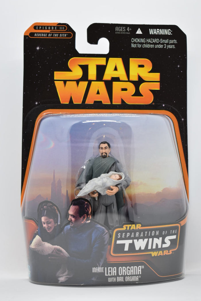 STAR WARS REVENGE OF THE SITH: Separation of the Twins Infant Leia w/ Bail Organa MOC