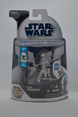 Star Wars The Clone Wars : Clone Trooper W/ Rocket-Firing Missile Launcher MOC First Day of Issue