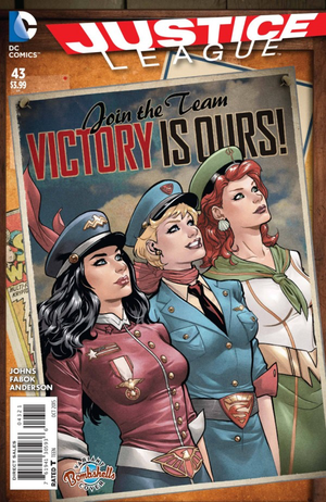 JUSTICE LEAGUE #43 (2011 New 52 Series) Bombshells Variant Cover