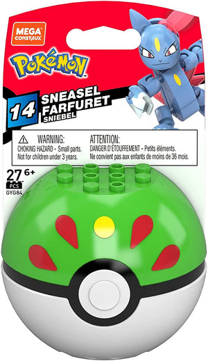 Sneasel Pokéball - Mega Construx Series 14 Pokémon Set