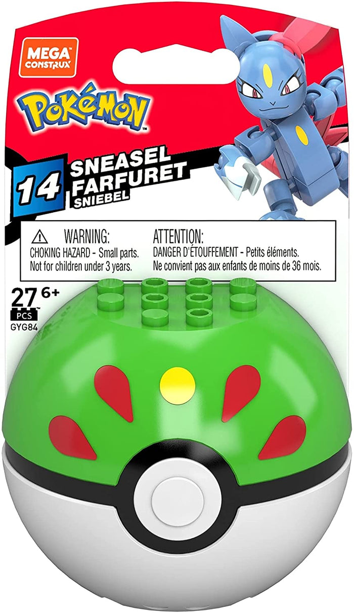 Sneasel Pokéball - Mega Construx Series 14 Pokémon Set