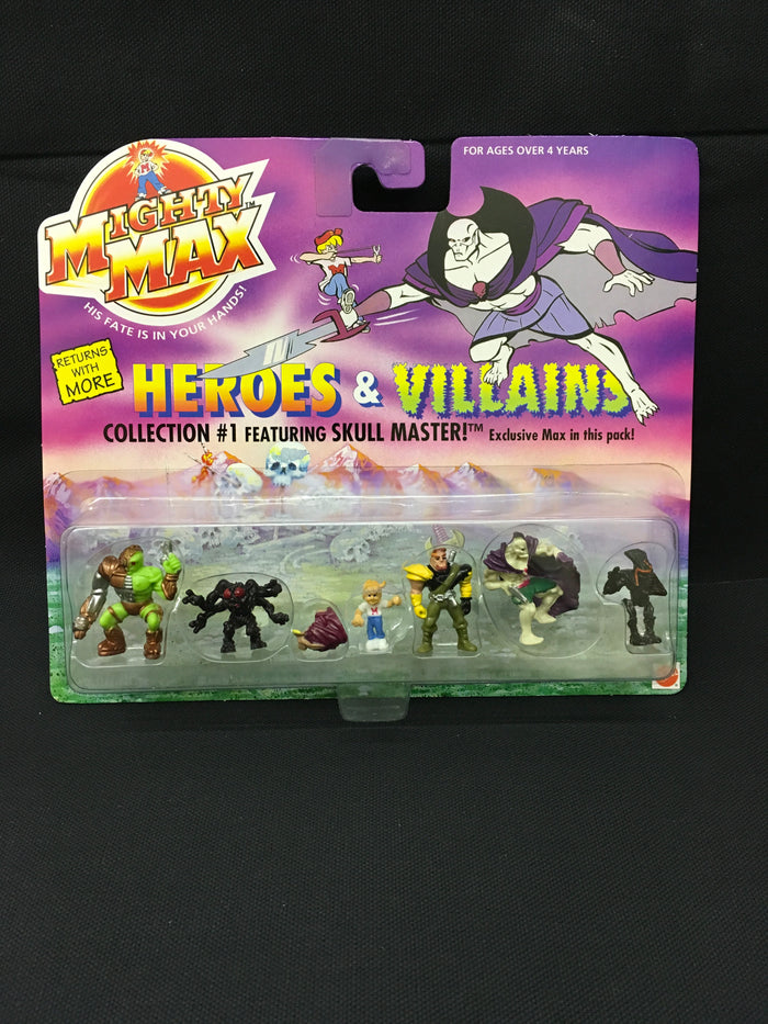 Mighty Max Heroes & Villains : Collection #1 Featuring Skull Master MOC (Case Fresh/No Sticker)