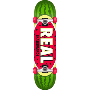 Real Skateboards Oval Watermelon Complete Skateboard - 7.75" x 31.625"