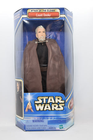 Count Dooku 12"-Star Wars-Attack of the Clones-New 1/6 Scale MIB Hasbro