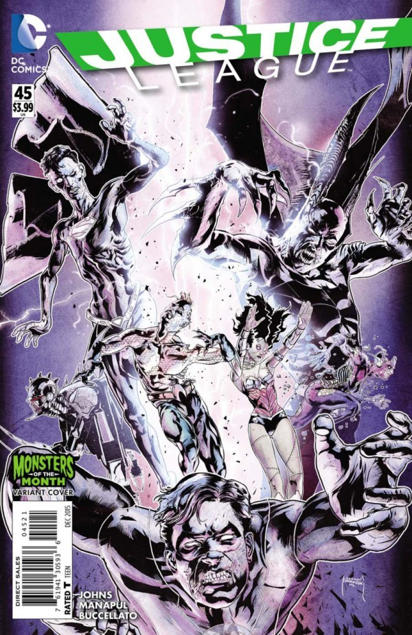 JUSTICE LEAGUE #45 (2011 New 52 Series) Monster Variant Cover