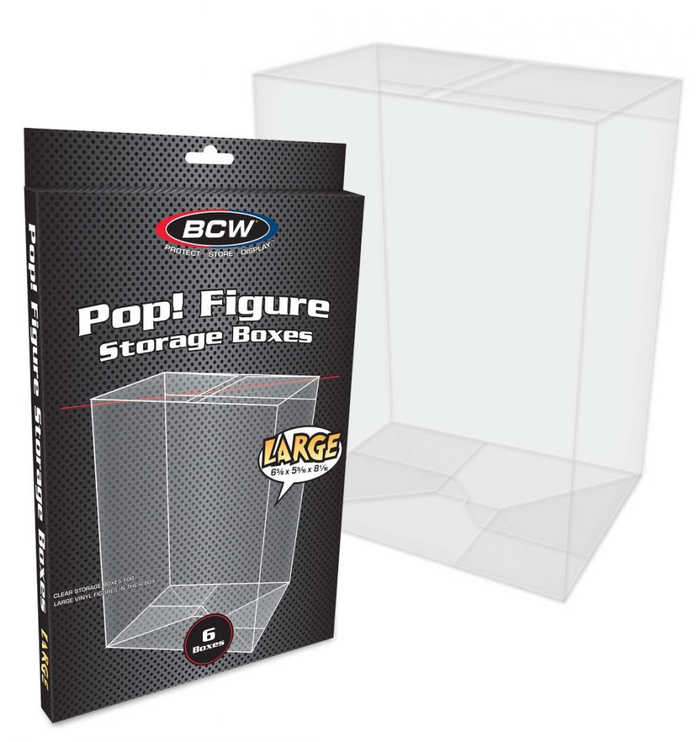 LARGE Funko POP Box : BCW POP! STORAGE Pack of 6