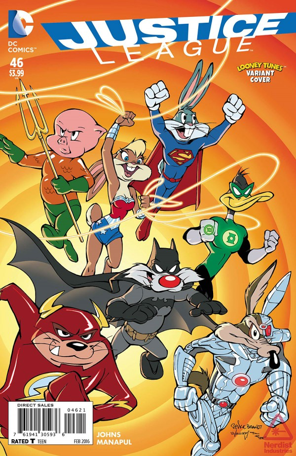 JUSTICE LEAGUE #46 (2011 New 52 Series) Looney Tunes Variant