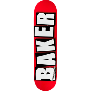 BAKER BRAND LOGO DECK-7.875 RED/WHT SKATEBOARD DECK
