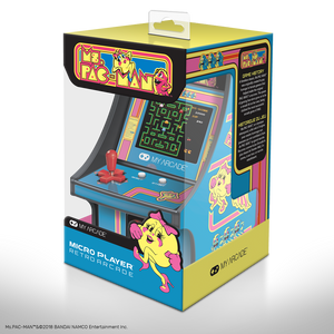 Ms. Pac Man RETRO 6.75IN MICRO PLAYER MIB