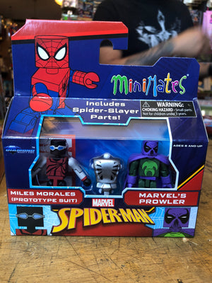 Spider-Man Minimates : Miles Morales (Prototype Suit) & Marvel’s Prowler