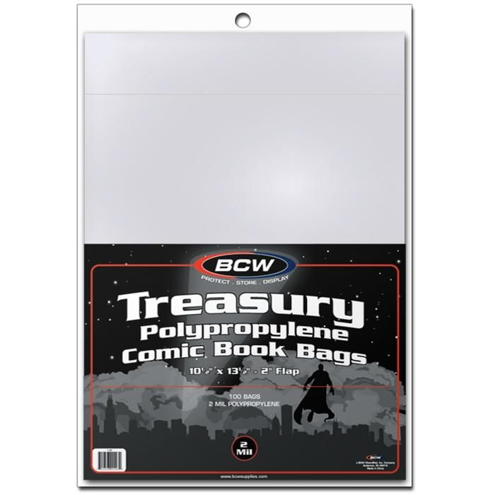 BCW : Treasury Size Bags 10.5" X 13.5" Pack of 100