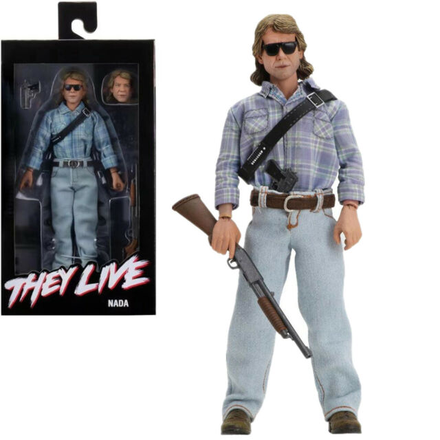 They Live John Nada 8-Inch Scale Clothed Action Figure NECA MIB