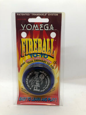Vintage Yomega Yo-Yo Corp MADE IN USA Fireball Yo-Yo BLUE NOS