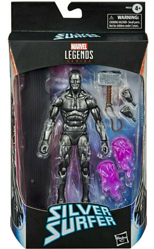 Marvel Legends Silver Obsidian Surfer w Mjolnir Fallen One 2021 (Walgreens Exclusive) MIB