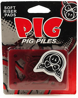 Pig Wheels Piles Red Shock Pads - Set of Two (2) - 1/8"