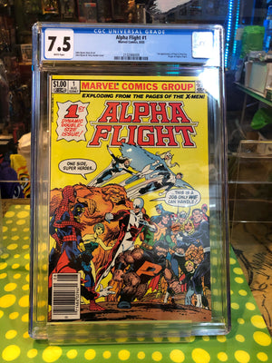 Alpha Flight #1 (7.5 CGC) Newstand Edition