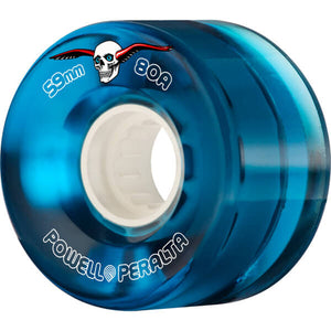 Powell Peralta H2 Clear Cruiser 59mm 80a Blue Wheels (Set of 4)