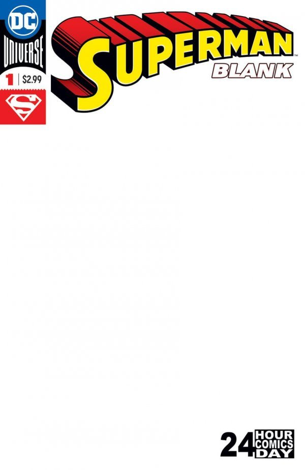 SUPERMAN BLANK COMIC #1 (Fully Blank Comic!)
