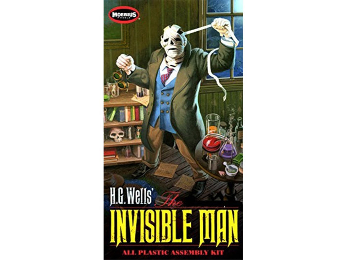 The Invisible Man 1/8 Scale Model Kit BY MOEBIUS MODELS MIB – Fun
