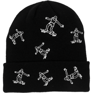 THRASHER GONZ PATTERN BEANIE BLACK