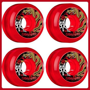 Bones SPF Caballero Dragon Skateboard Wheels - Clear Red - 58mm 84b (Set of 4)