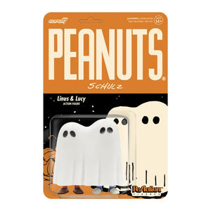 Peanuts Halloween Lucy. & Linus Ghost Costume W4 Reaction Figure MOC