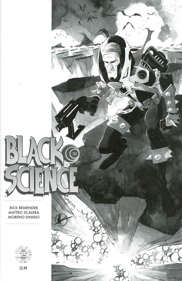 Black Science #30 (Rick Remender / Matteo Scalera) SPAWN MONTH VARIANT B&W