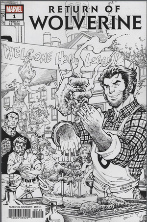 RETURN OF WOLVERINE #1 (OF 5) One Per Store B&W Variant Todd Nauck