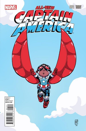 All-New Captain America #1  (Sam Wilson / Falcon-Cap) Young Variant Cover