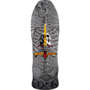 Powell Peralta GEEGAH SKULL AND SWORD DECK-9.75x30 SILVER
