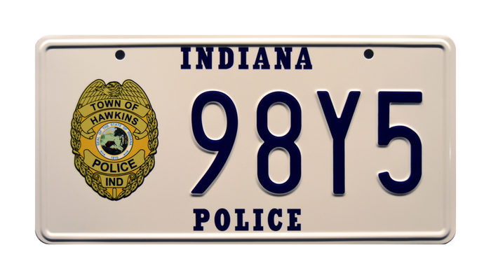 Replica Prop License Plate: Stranger Things Hopper’s Blazer "98Y5" Metal Stamped