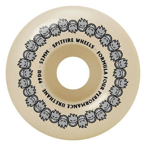 Spitfire F4 Classic Full Repeater Wheels Set Natural Silver 52mm99a