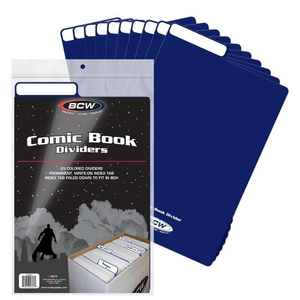 Comic Book Dividers - BLUE (Pack of 25)