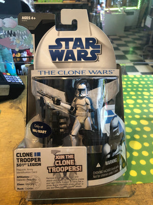 Star Wars The Clone Wars : Clone Trooper 501st Legion MOC (Walmart Exclusive)
