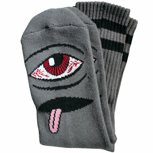 TOY MACHINE :  BLOODSHOT EYE CHARCOAL SOCKS  1 Pair
