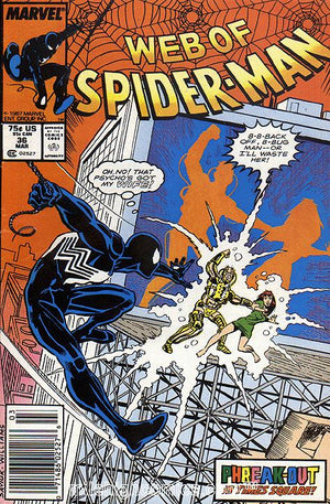 Web of Spider-Man #036 Newsstand Edition (1985 Series) 1st Appearance of Tombstone