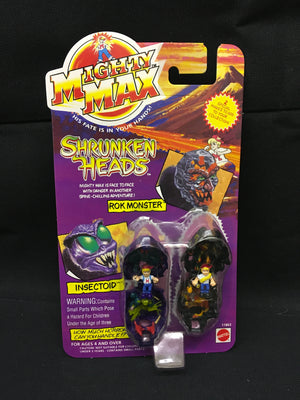 Mighty Max : Shrunken Heads Rok Monster / Insectoid MOC CASE FRESH NEVER DISPLAYED