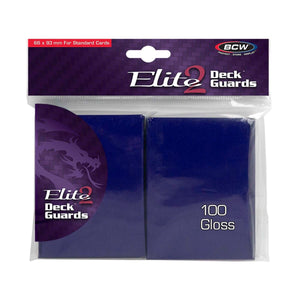 Deck Guards (Card Sleeves) Elite2 BCW Pack of 100 Gloss Blue
